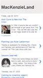 Mobile Screenshot of blog.mackenzieland.com