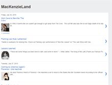 Tablet Screenshot of blog.mackenzieland.com
